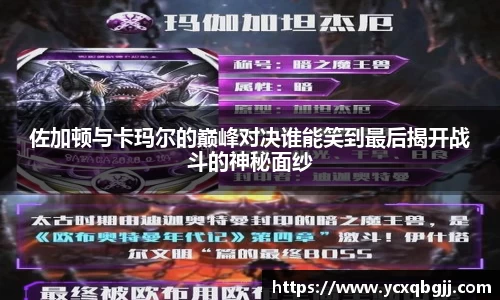 佐加顿与卡玛尔的巅峰对决谁能笑到最后揭开战斗的神秘面纱